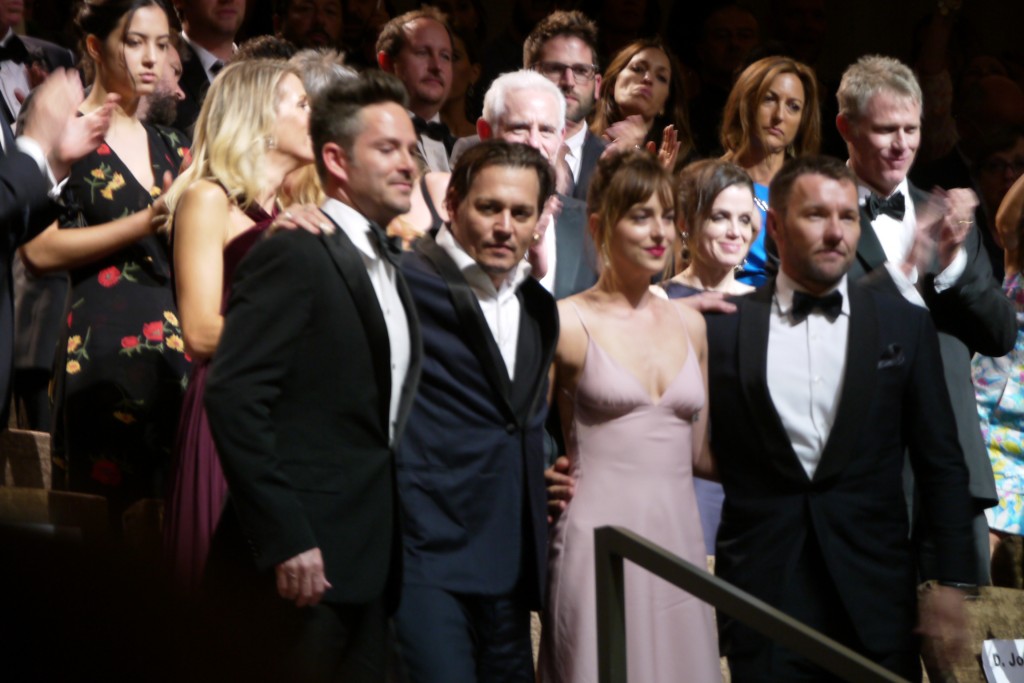 Cooper, Depp e Dakota Johnson al Lido in Sala Grande